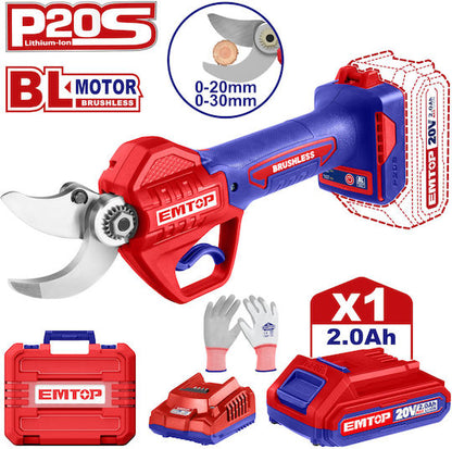 EMTOP – Gërshërë Krasitje me Motor Brushless dhe Bateri